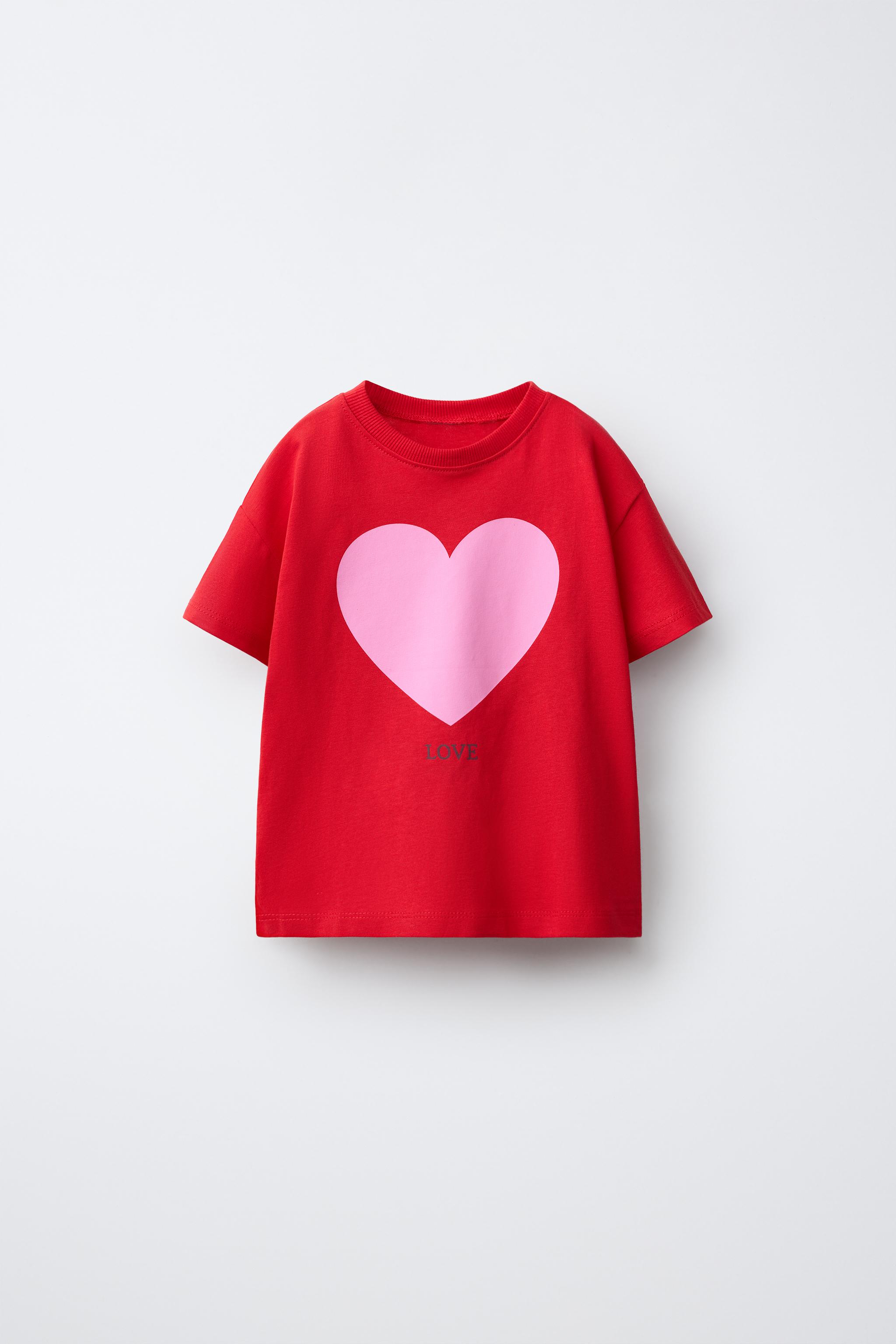 HEART PRINT T-SHIRT